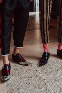 Backstage at Haider Ackermann Men's Spring 2017