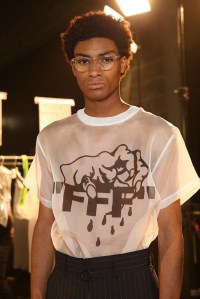 Backstage at Off-White Men's Spring 2017