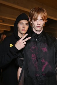 Backstage at Off-White Men's Spring 2017