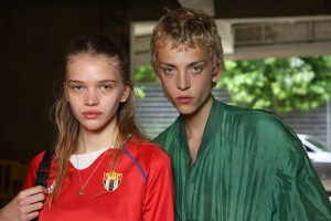 Backstage at Off-White Men's Spring 2017