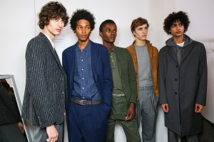 Backstage at Officine Générale Men's Spring 2017