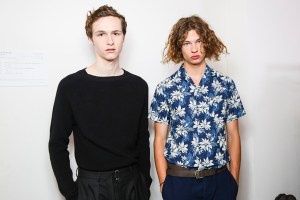 Backstage at Officine Générale Men's Spring 2017