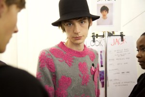 Backstage at Sacai Men's Spring 2017