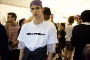 Backstage at Sacai Men's Spring 2017