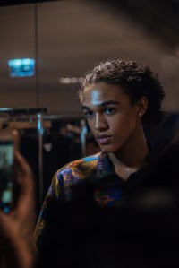 Backstage at White Mountaineering Men's Spring 2017