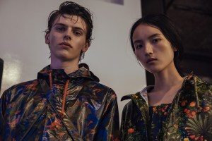 Backstage at White Mountaineering Men's Spring 2017
