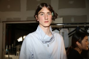 Backstage at Wooyoungmi Men's Spring 2017