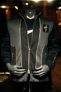 A look from Olivier Rousteing's collaboration with NikeLab Balmain