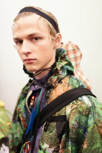 Backstage at Prada Men's Spring 2017