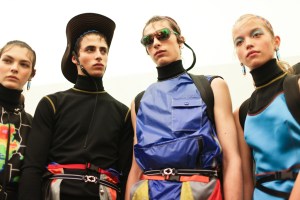 Backstage at Prada Men's Spring 2017