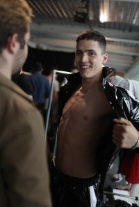 Backstage at Bobby Abley Men's Spring 2017