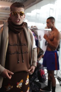 Backstage at Bobby Abley Men's Spring 2017