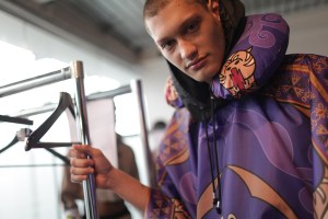Backstage at Bobby Abley Men's Spring 2017