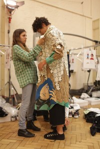 Backstage at J.W. Anderson Men's Spring 2017