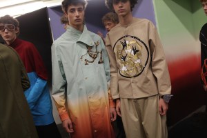 Backstage at J.W. Anderson Men's Spring 2017