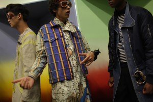 Backstage at J.W. Anderson Men's Spring 2017