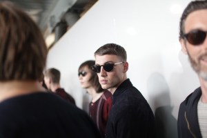 Backstage at Oliver Spencer Men's Spring 2017