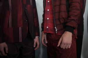 Backstage at Oliver Spencer Men's Spring 2017