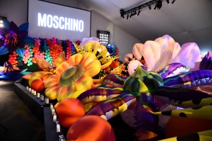 The scene at the Moschino Show in LA