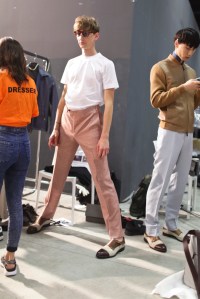 Backstage at Canali Men's Spring 2017