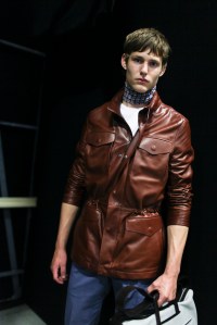 Backstage at Canali Men's Spring 2017