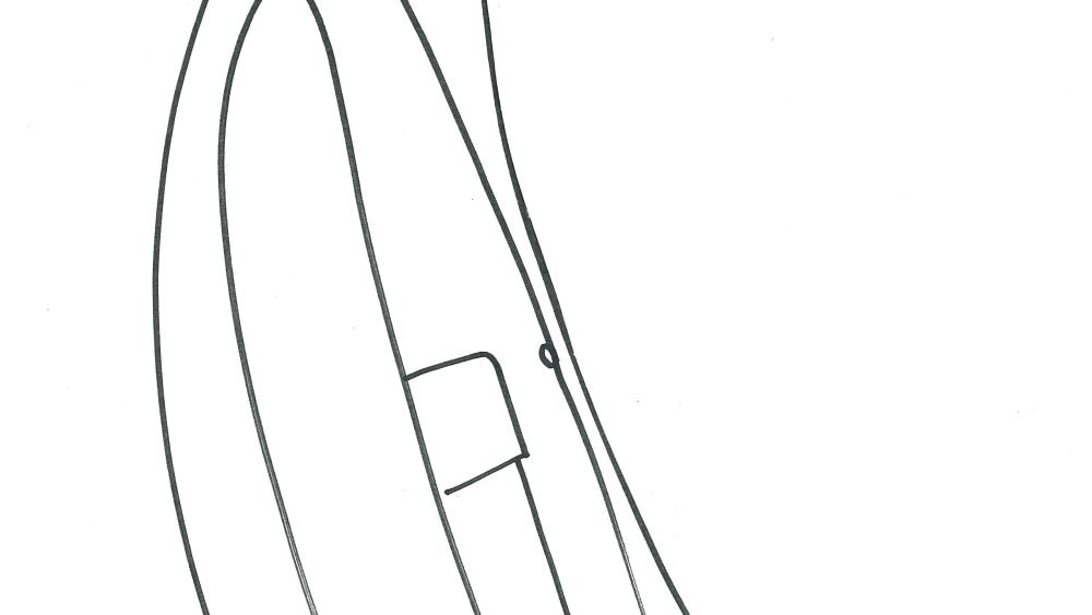 A sketch from the Cedric Charlier men's collection.