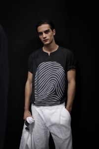 Backstage at Emporio Armani Men's Spring 2017