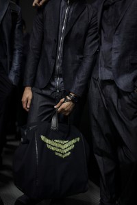 Backstage at Emporio Armani Men's Spring 2017