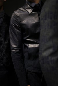 Backstage at Emporio Armani Men's Spring 2017