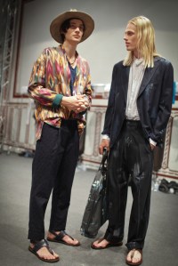 Backstage at Etro Men's Spring 2017