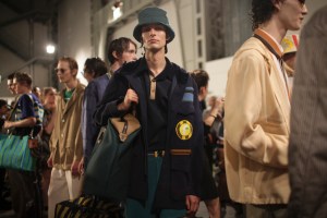 Backstage at Fendi Men's Spring 2017