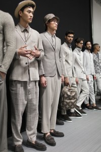 Backstage at Giorgio Armani Men's Spring 2017
