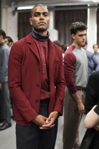 Backstage at Giorgio Armani Men's Spring 2017