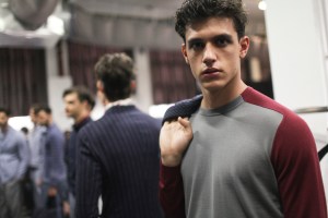 Backstage at Giorgio Armani Men's Spring 2017