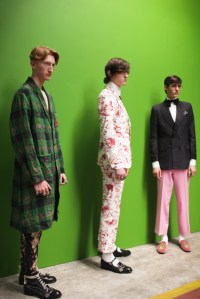 Backstage at Gucci Men's Spring 2017