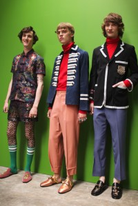 Backstage at Gucci Men's Spring 2017