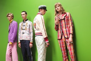 Backstage at Gucci Men's Spring 2017