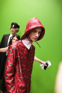 Backstage at Gucci Men's Spring 2017