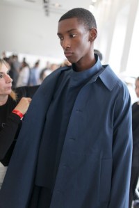 Backstage at Jil Sander Men's Spring 2016