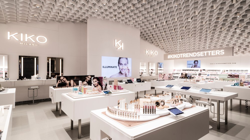 Kiko Milano's new store concept.