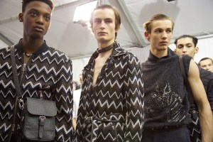 Backstage at Louis Vuitton Men's Spring 2017