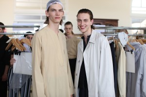 Backstage at Lemaire Men's Spring 2017