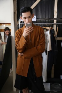 Backstage at Lemaire Men's Spring 2017
