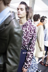 Backstage at Marni Men's Spring 2016