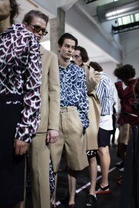 Backstage at Marni Men's Spring 2016