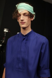 Backstage at Salvatore Ferragamo Men's Spring 2017