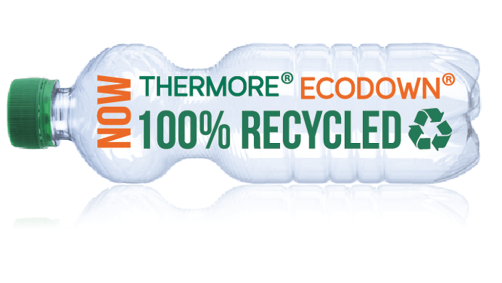 Thermore Ecodown is now made from all recycled plastic bottles.