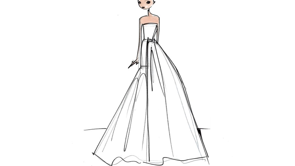A sketch for Viktor & Rolf Mariage collection