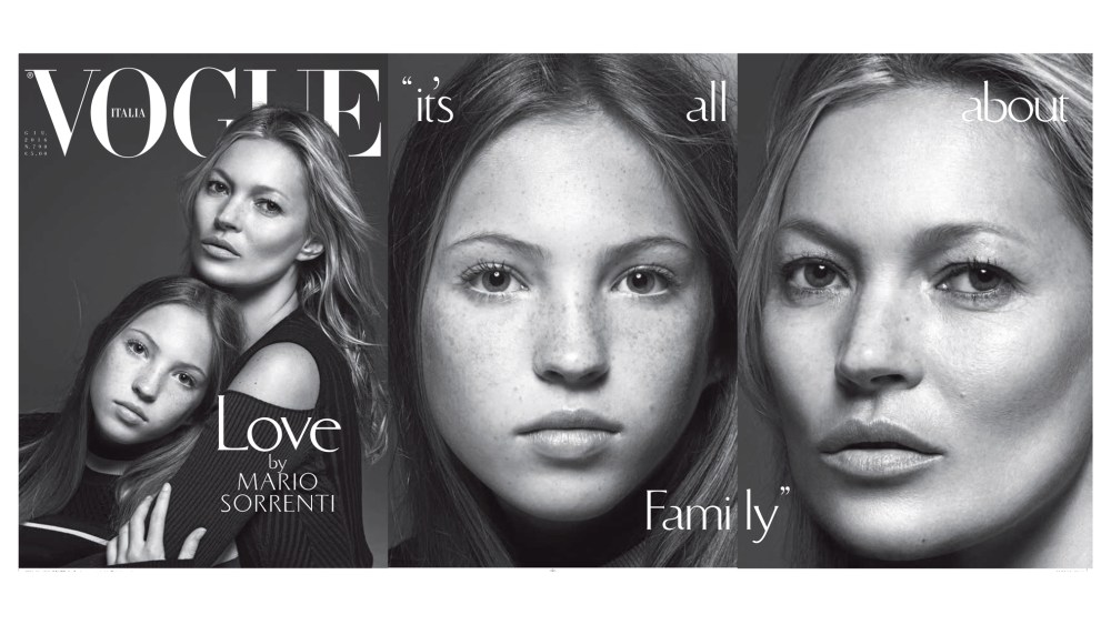 Kate Moss with her daughter Lila Grace Moss Hack