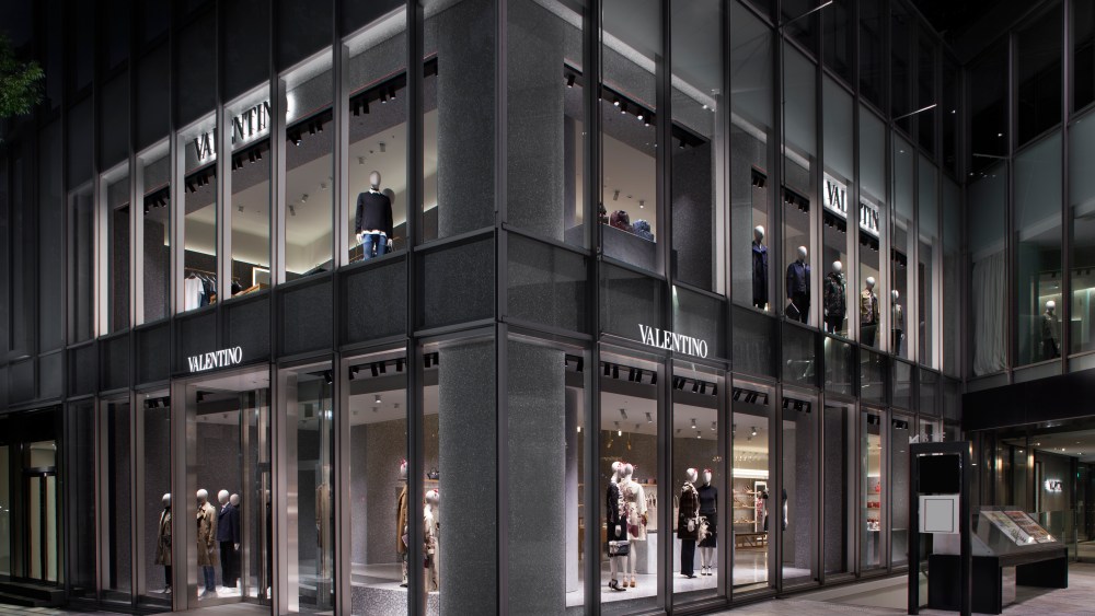 The Valentino store in Tokyo